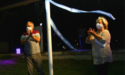 Sampacho: Nueva luminaria para el polideportivo René Favaloro
