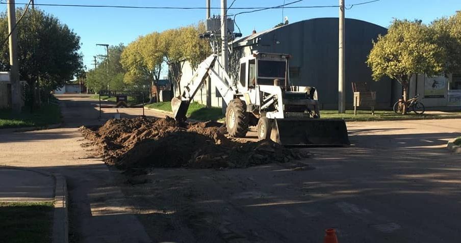 San Basilio comenzó con la pavimentación de la calle 23 de agosto