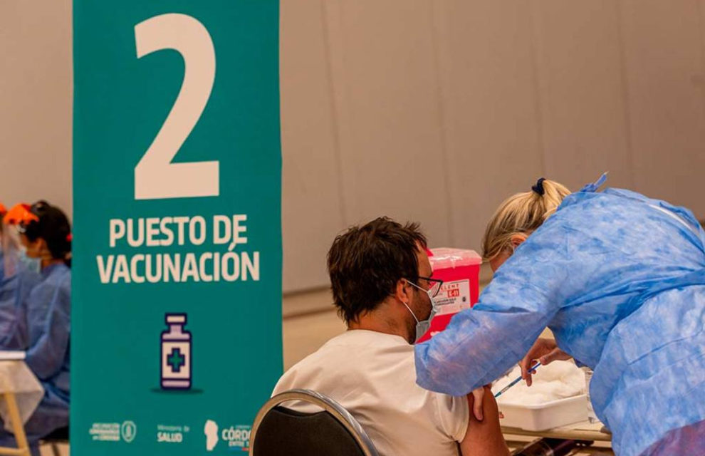 Córdoba ya registra más 20 mil vacunados por coronavirus