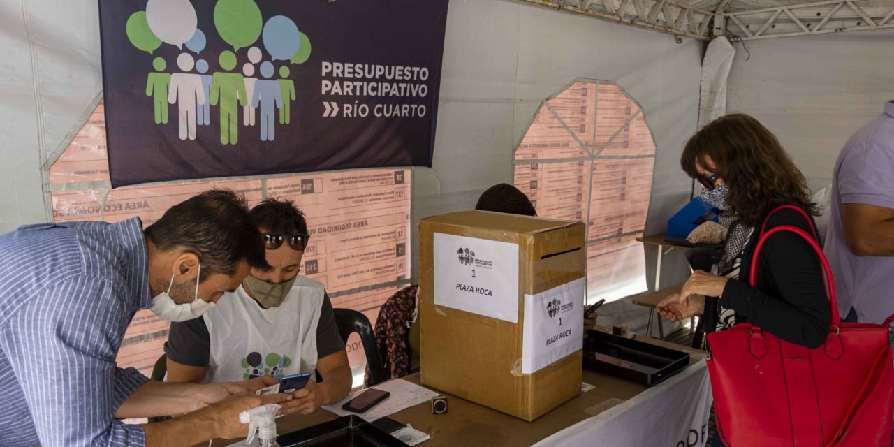 Río Cuarto: Comenzaron las elecciones del Presupuesto Participativo 2021