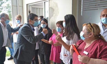 Cardozo inauguró la sala de gases del Hospital San Antonio de La Carlota