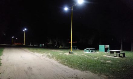 Sampacho: Nuevas luces led en el Polideportivo Luis Sánchez
