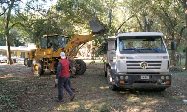 Río Cuarto: Realizan una intervención integral de Servicios Públicos en el Parque Ecológico