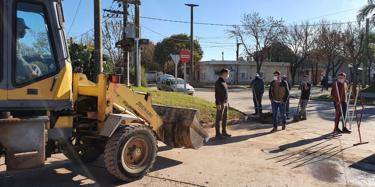 Deheza: Importantes avances de obra en calle La Rioja