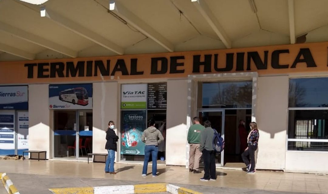 Huinca Renancó: testeos obligatorios a los pasajeros que llegan a la Terminal