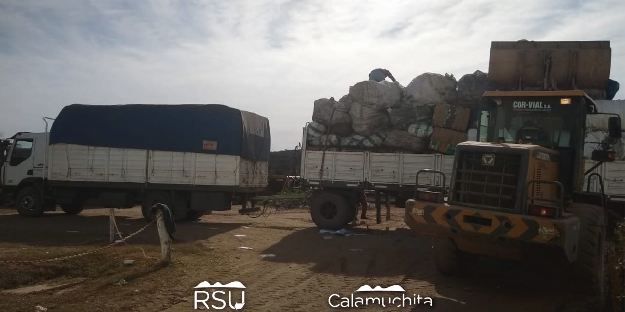 Calamuchita: la Planta de Tratamiento recuperó 15 toneladas de cartón y papel