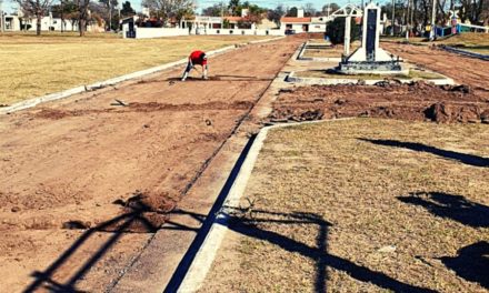 Bulnes: se inició obra de pavimentación en Bv. Juan Manuel de Rosas