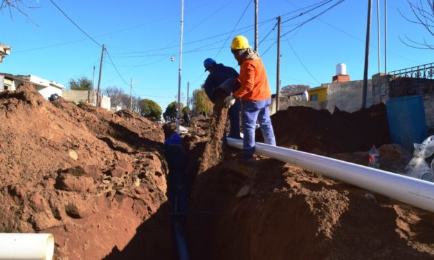 Río Cuarto: avanza la ampliación de la red de desagües cloacales