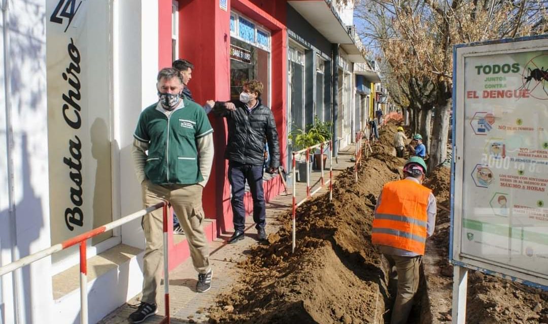 Arias: comenzó la tercera etapa de la obra de gas natural