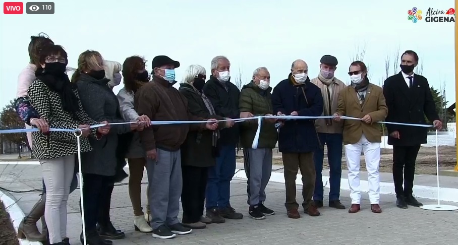 Alcira Gigena: Se inauguró el Paseo de la Estación