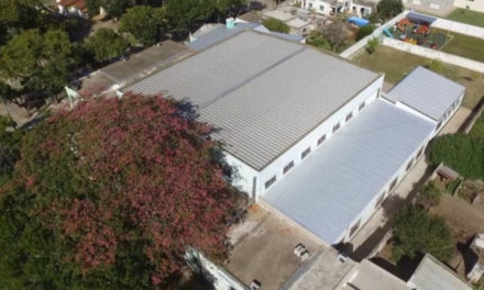 Arias: finalizó la primera y segunda etapa de la obra de techado en la Escuela Remedios E. de San Martín