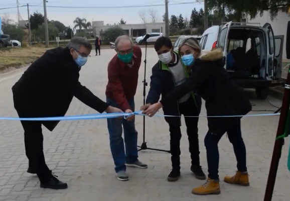 Del Campillo: se realizó la inauguración de pavimento articulado