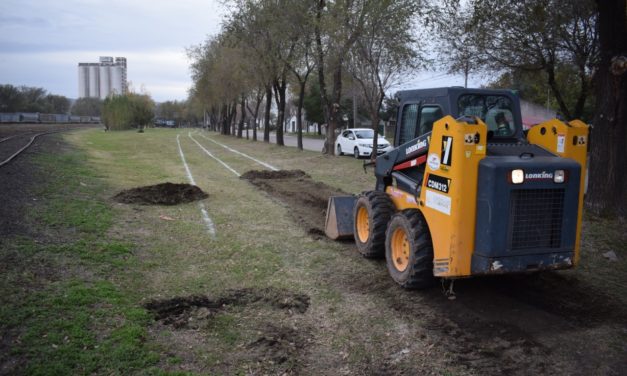 Laboulaye: Comenzó la construcción del paseo del veterano