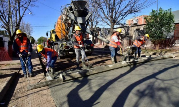 Villa María: avanza el plan de pavimentación en barrios La Calera y San Nicolás