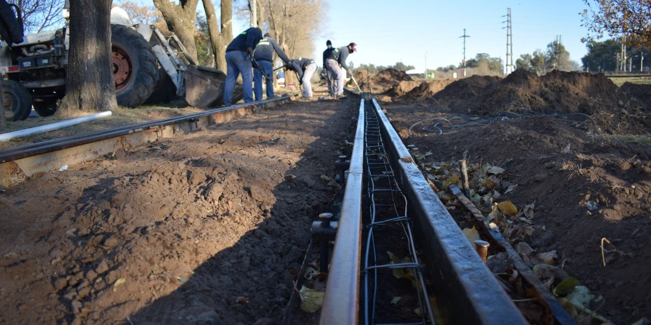 Laboulaye: continua la construcción del Paseo del Veterano