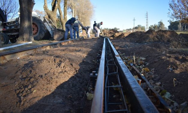 Laboulaye: continua la construcción del Paseo del Veterano