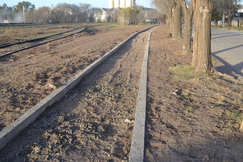 Laboulaye: Avanza la construcción del paseo de los Veteranos