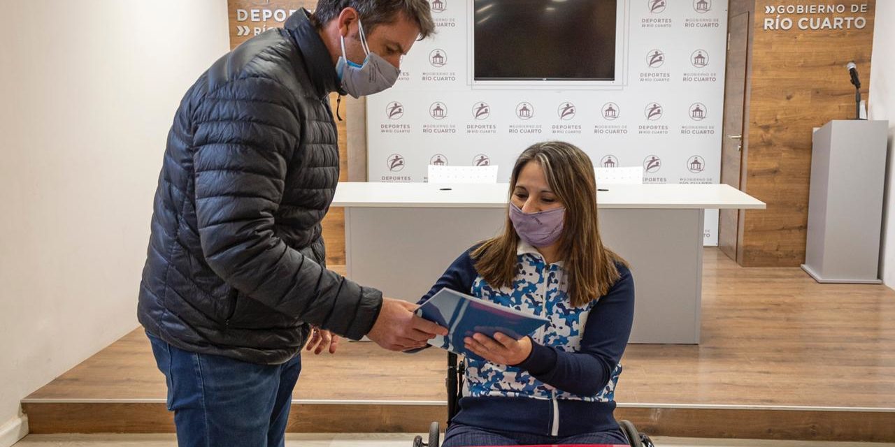 Río Cuarto: Calleri recibió a la representante paralímpica local Verónica Blanco