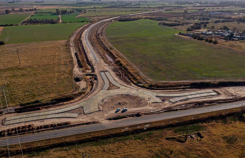 Avanzan dos obras viales en Villa María y Villa Nueva