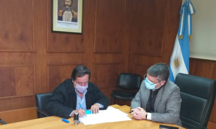 Achiras: firma de convenio para refaccionar el Dispensario Municipal