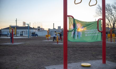 Río Cuarto: Llamosas inauguró una nueva plaza en el oeste de la ciudad