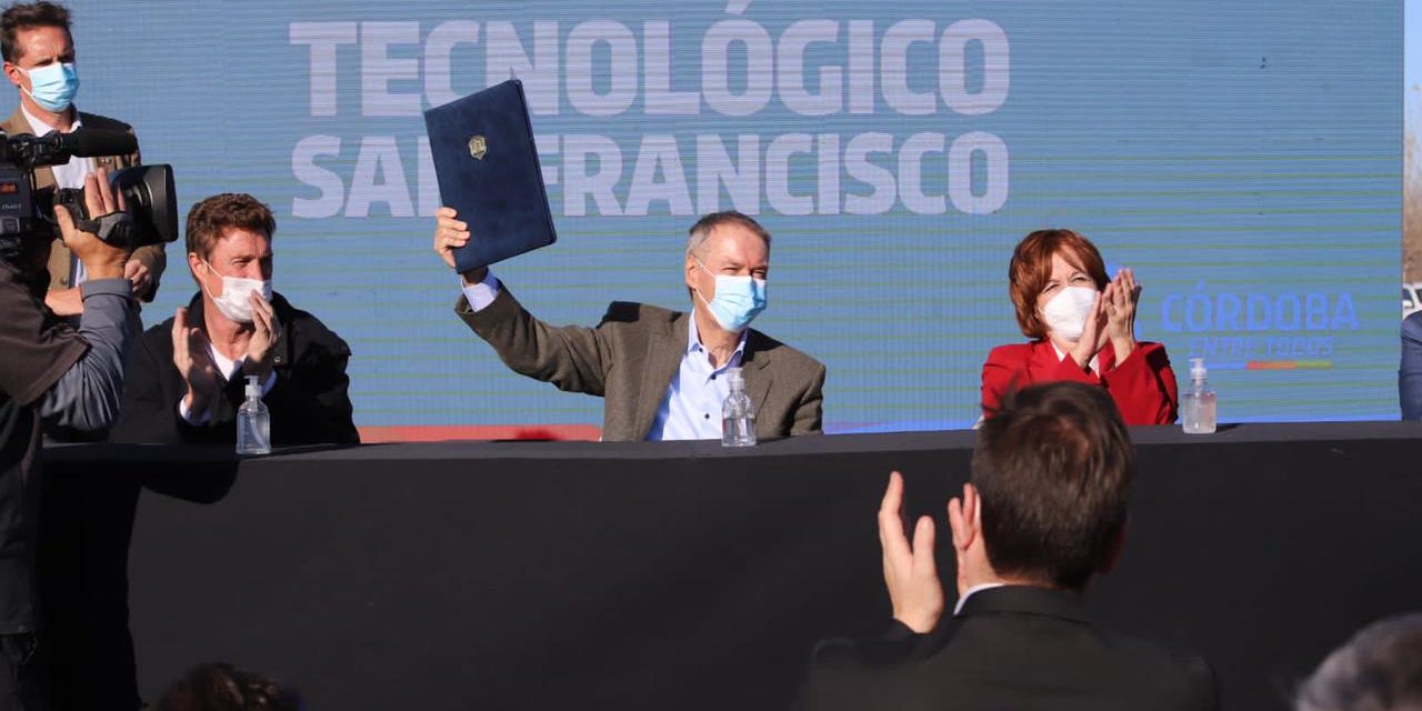 Schiaretti presidió el lanzamiento del Polo Científico Tecnológico San Francisco