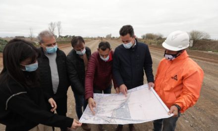 Manuel Calvo supervisó el avance de obras en Laboulaye