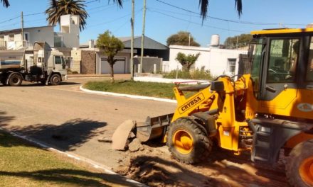 Bulnes: obras de pavimentación y cordón cuneta