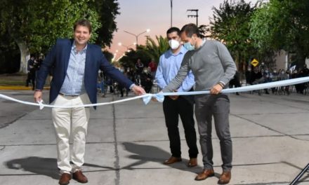 Arias: se inauguró la obra de pavimentación en Avda. Catamarca