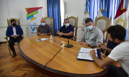 Villa María: se firmó el contrato para repavimentar avenidas del acceso norte