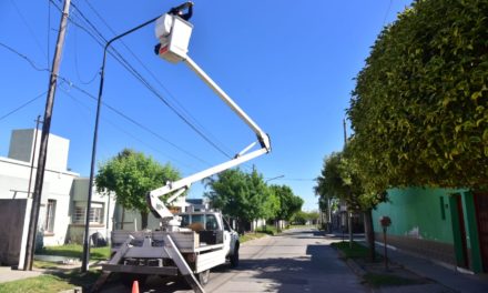 Villa María: comenzó el recambio del 100% de las luminarias a tecnología led en barrio Bello Horizonte