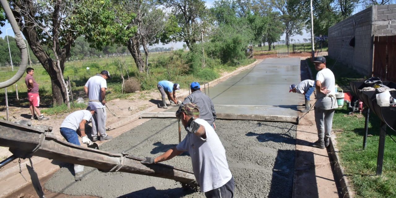 Villa María: el municipio avanza con el plan integral de pavimentación en barrio La Calera