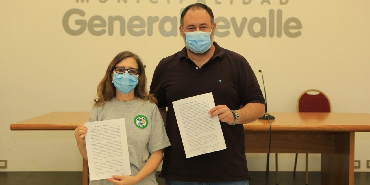 General Levalle: firma de convenio en el marco del Plan de Higiene Urbana