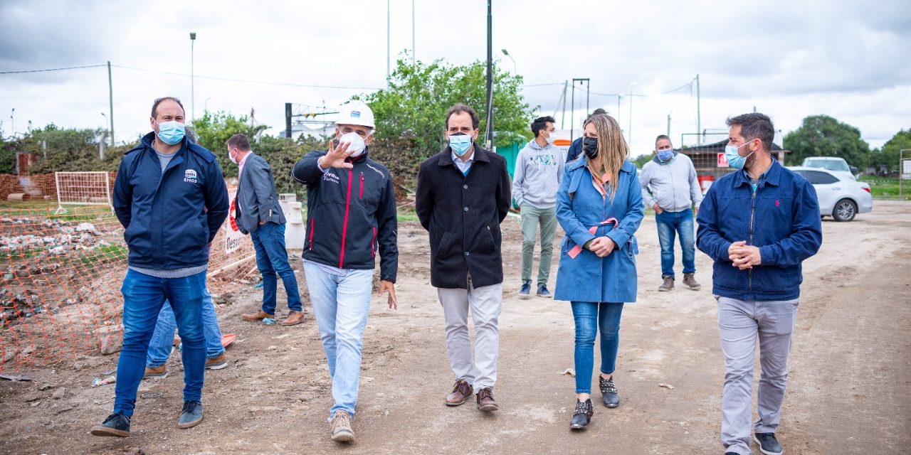 Estación de Bombeo Bicentenario: Llamosas supervisó el avance de obra