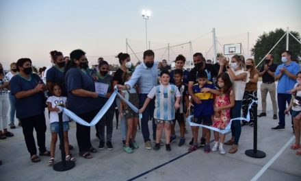Villa María: se inauguró el Playón Multideportivo para los barrios Belgrano y Ramón Carrillo