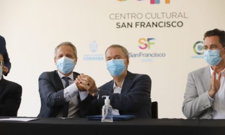 El gobernador firmó convenios para ejecutar obras en San Francisco
