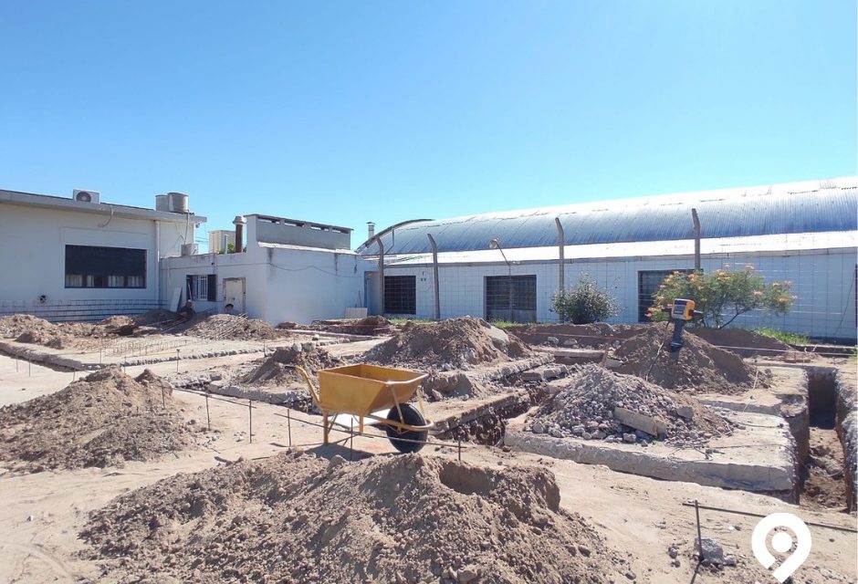 Sampacho: avanzan las obras en el Centro Educativo San Martín