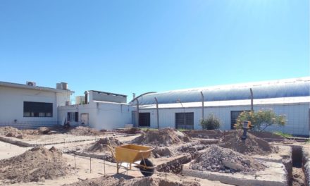 Sampacho: avanzan las obras en el Centro Educativo San Martín