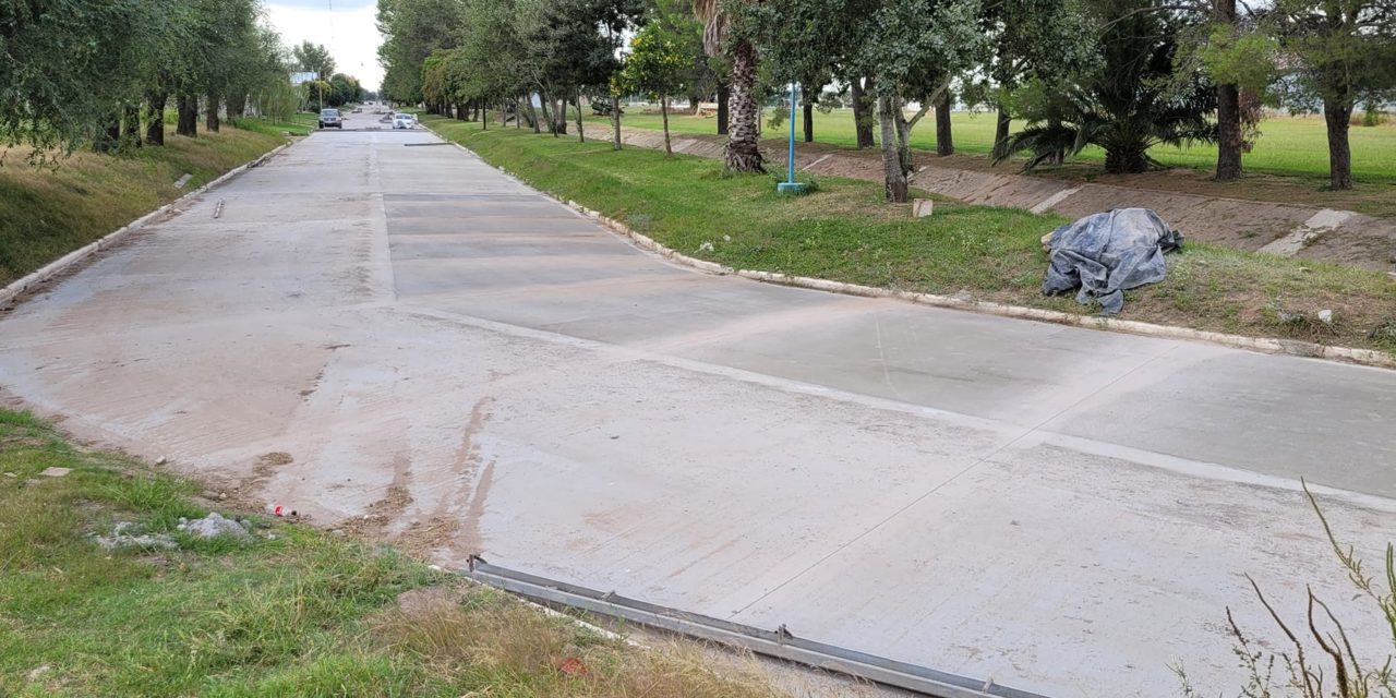 Bulnes: finalizó la pavimentación del Bv. San Martín