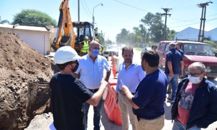 Villa María: está en marcha la obra de desagües pluviales en Barrio Industrial