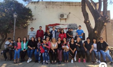 Sampacho: Se inauguró mural en homenaje a Luis Olguin