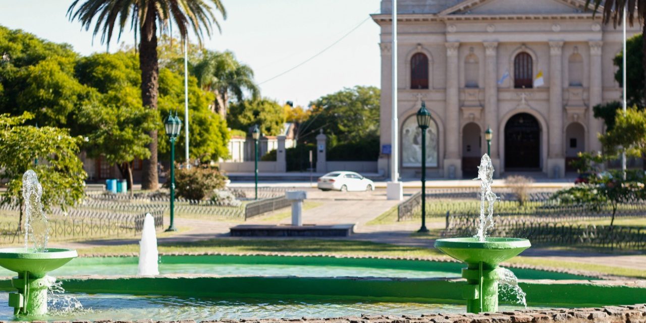 Villa María: El municipio refuncionalizó la fuente de agua de la Plaza San Martín