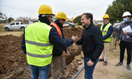 Continúan las obras de ampliación y conexión a la red de agua potable en Villa María