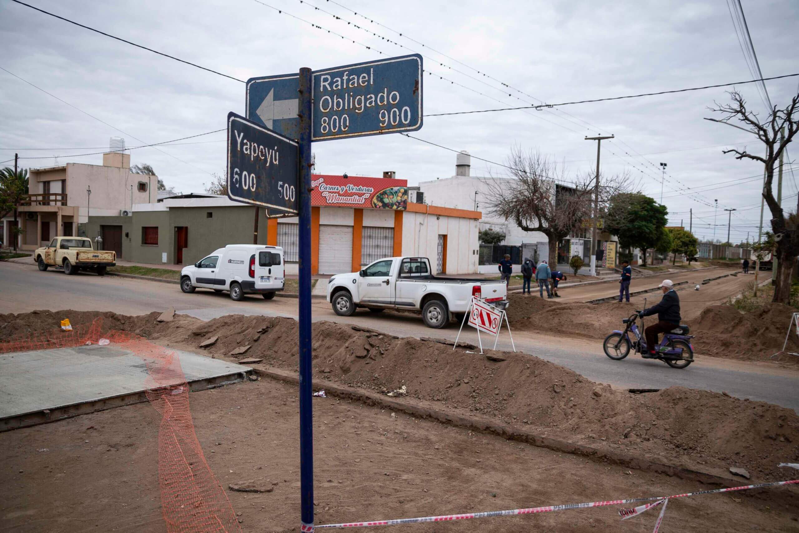 Río Cuarto: avanzan las obras de pavimentación en Yapeyú y Aníbal Ponce