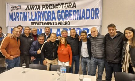 Se lanzó la primera Junta Promotora “Martín Llaryora Gobernador 2023” en el Noroeste cordobés