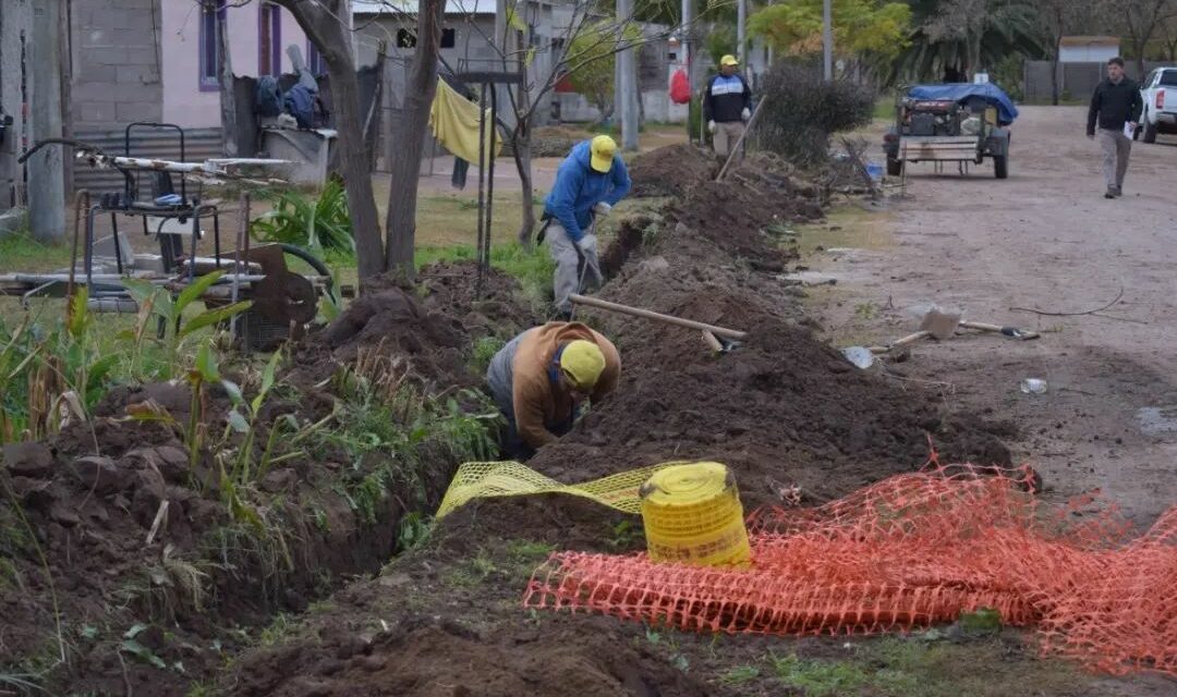 Laboulaye: inició la obra de gas en el barrio “60 Viviendas”