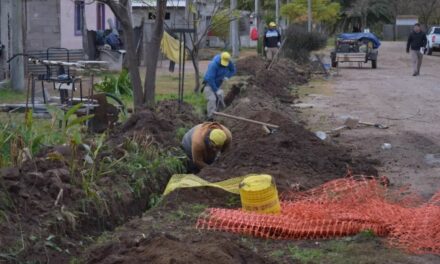 Laboulaye: inició la obra de gas en el barrio «60 Viviendas»