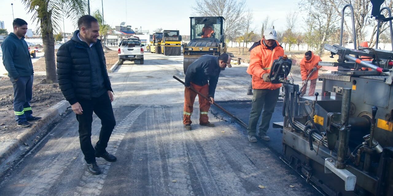 Villa María: Ya está en marcha la repavimentación de avenida Larrabure