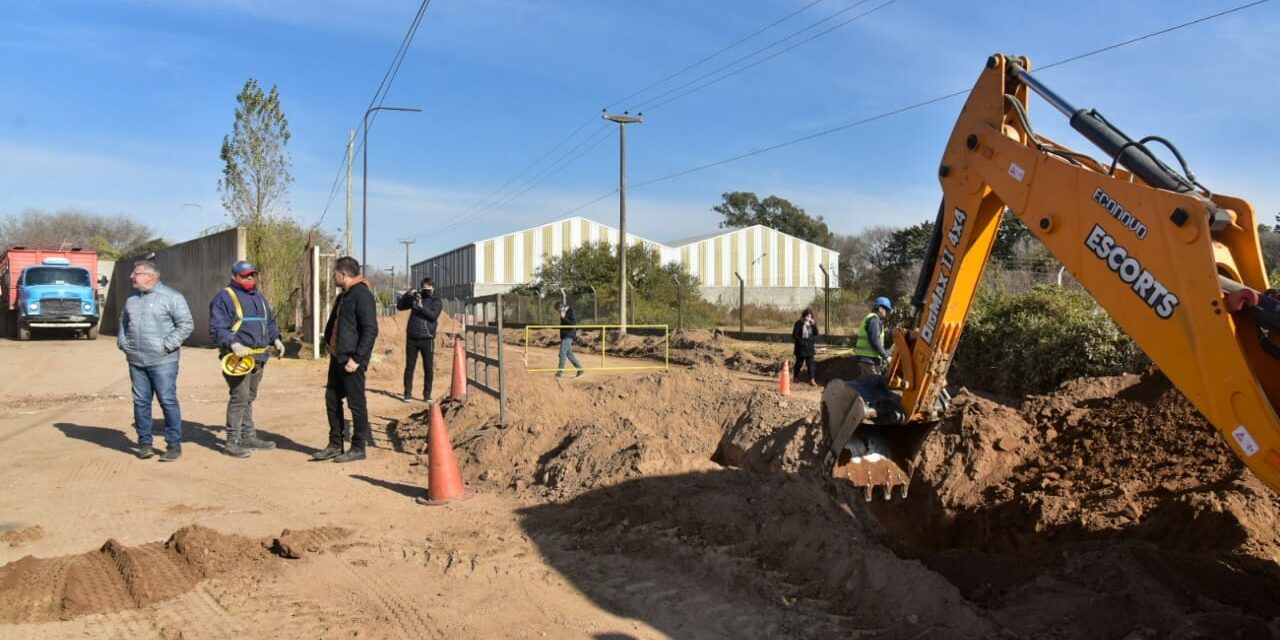 Villa María: Avanza la construcción del desagüe troncal para barrio Industrial