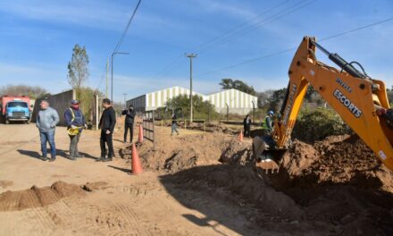 Villa María: Avanza la construcción del desagüe troncal para barrio Industrial